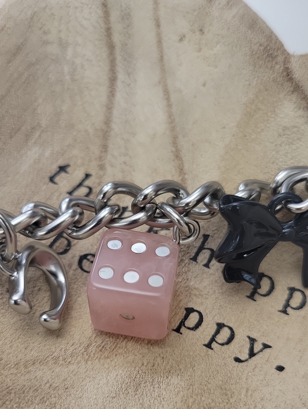 NWT Coach Silver Motif Bag Chain Charm - Picture 5 of 12